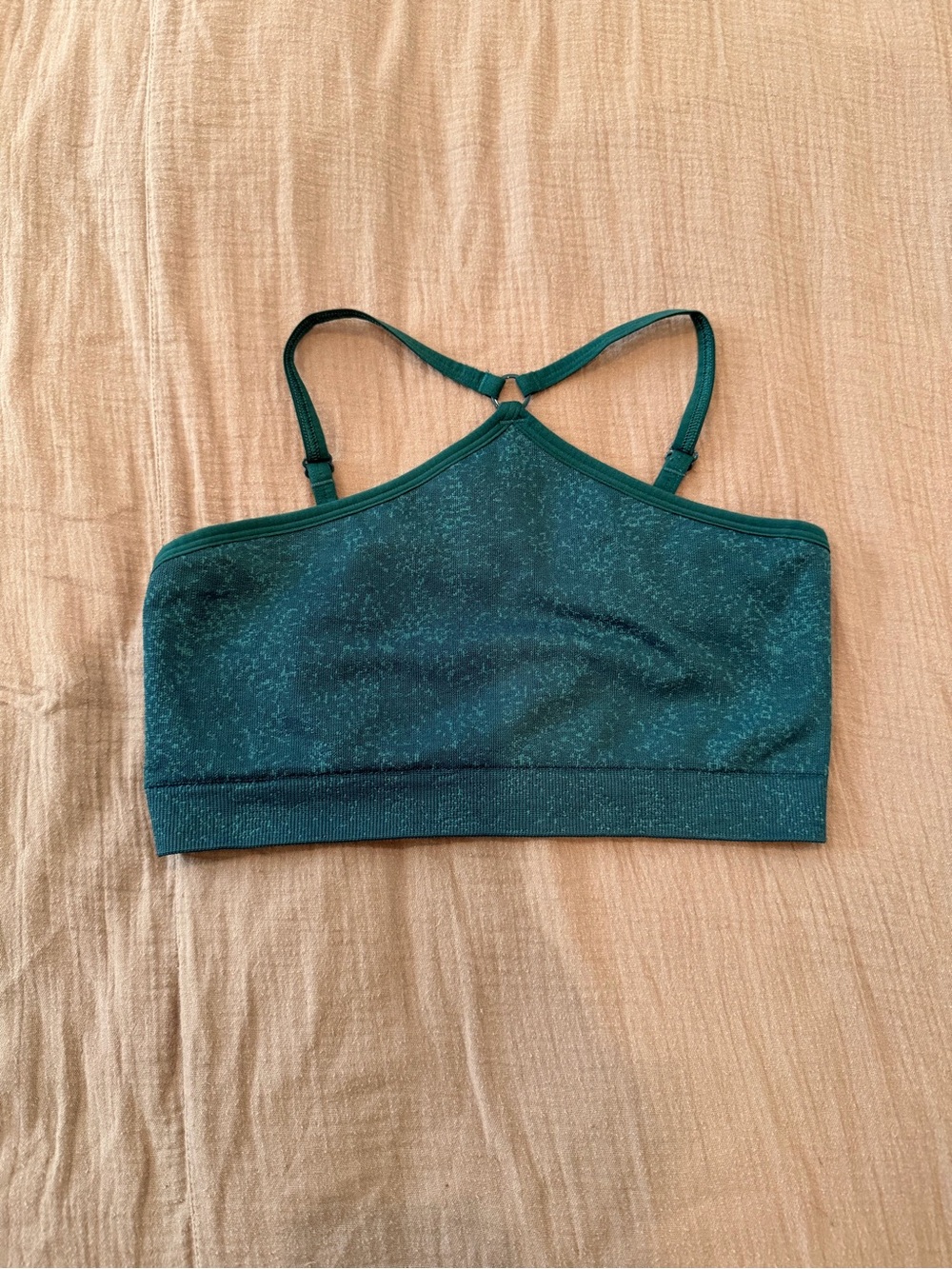 Gymshark Teal fleck Seamless halter neck Sports Bra
